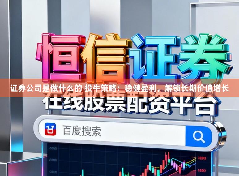 证券公司是做什么的 投牛策略：稳健盈利，解锁长期价值增长