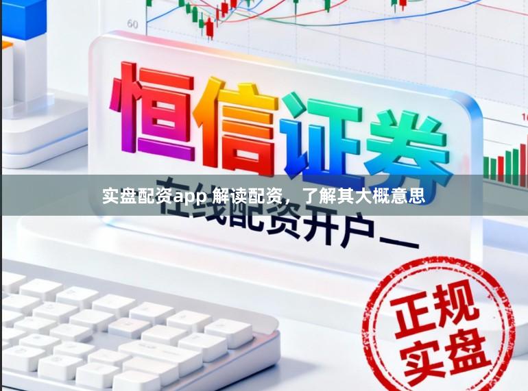 实盘配资app 解读配资，了解其大概意思